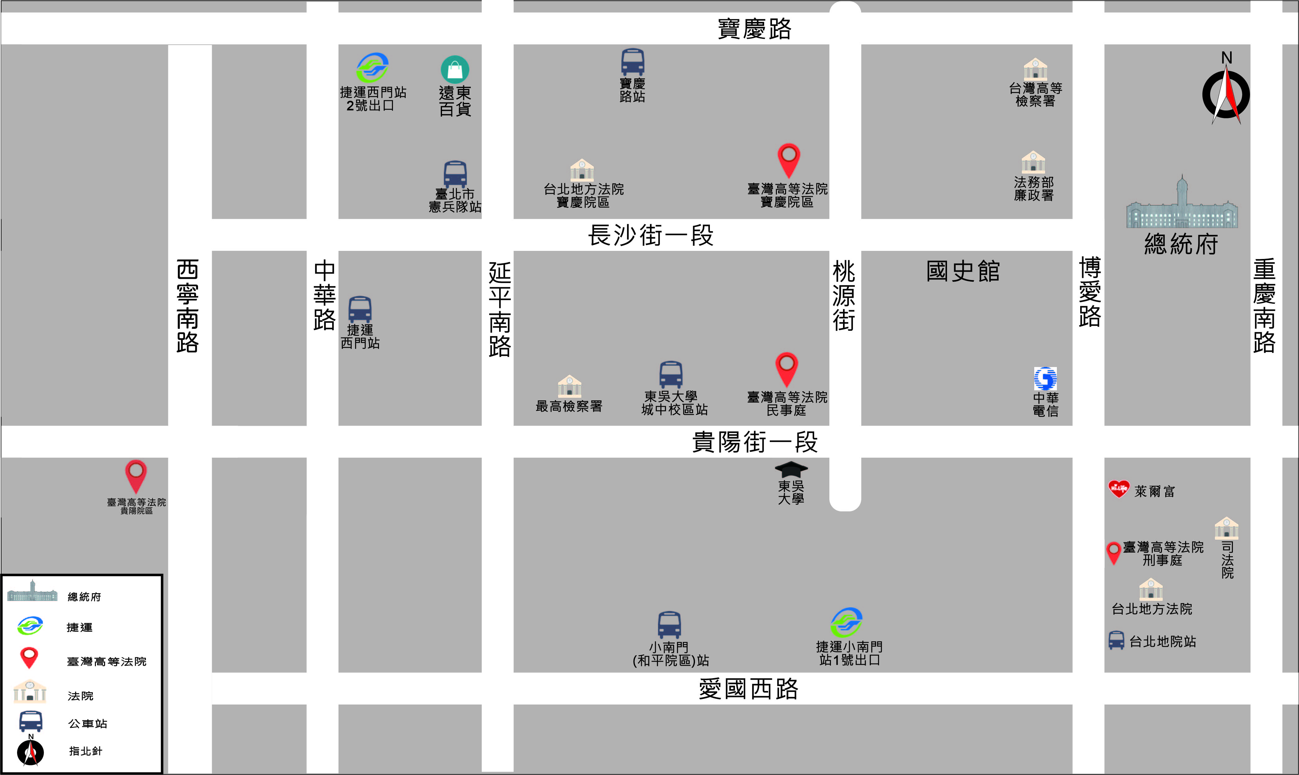 臺灣高等法院交通位置圖v2